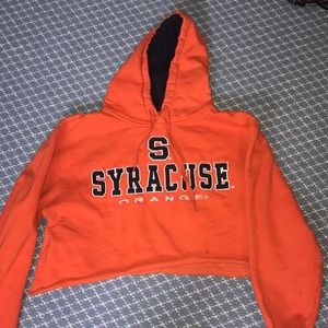 SYRACUSE UNIVERSITY Vintage cropped hoodie